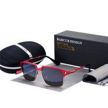 Load image into Gallery viewer, BARCUR Black High Quality HD Polarized Sunglasses