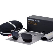 Load image into Gallery viewer, BARCUR Black High Quality HD Polarized Sunglasses