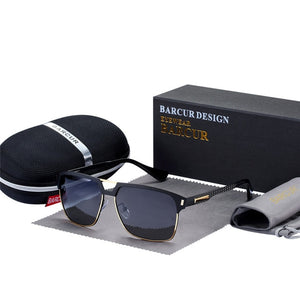 BARCUR Black High Quality HD Polarized Sunglasses