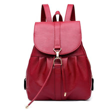 Load image into Gallery viewer, Fashion High Quality PU Leather Bagpacks