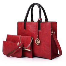 Load image into Gallery viewer, New Women PU Leather Handbag  3Pcs/Set