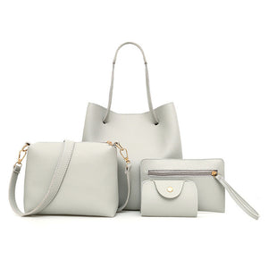 New Fashion 4Pcs/Set Women Handbag