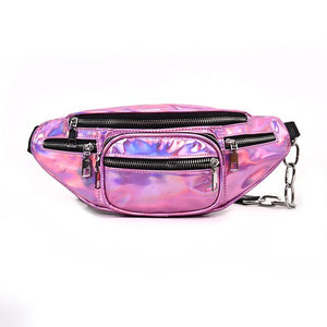 Women Waist Bags Rainbow Transparent