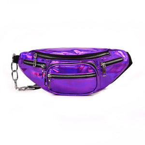 Women Waist Bags Rainbow Transparent