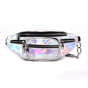 Women Waist Bags Rainbow Transparent