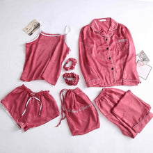 Load image into Gallery viewer, 4pcs pajamas sets  Sleep Women Night Clothes Ladies Pajamas Pijamas Women 549