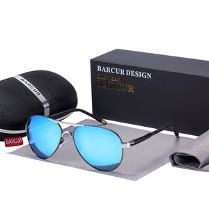 BARCUR 2019 Men's Sunglasses Driving UV400 Protection Male Sun Glasses