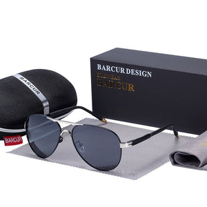 BARCUR 2019 Men's Sunglasses Driving UV400 Protection Male Sun Glasses