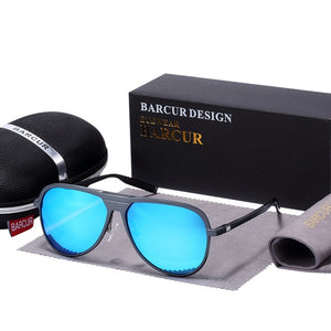 BARCUR Unisex Aluminum Magnesium Male Sunglasses