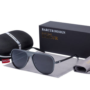 BARCUR Unisex Aluminum Magnesium Male Sunglasses